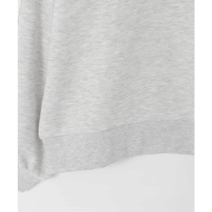 [130 160]【袖デザイン プリントロゴ＋パール調デザイン | a.v.v【KIDS】 | 詳細画像25 