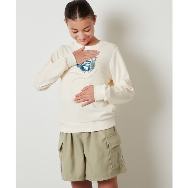 [100-130]スパンコールモチーフトレーナー | a.v.v【KIDS】 | 詳細画像22 