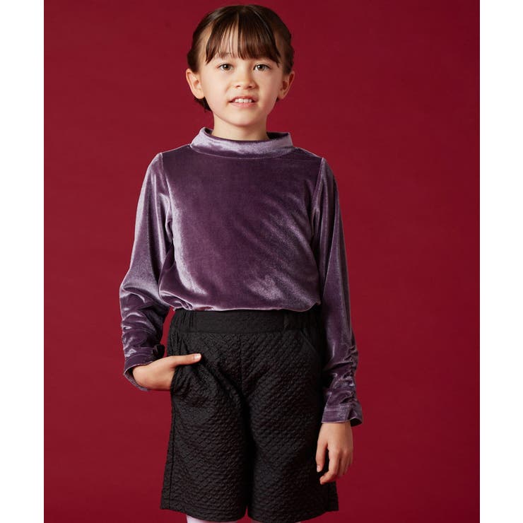 [100-130]ベロアハイネックトップス | a.v.v【KIDS】 | 詳細画像11 