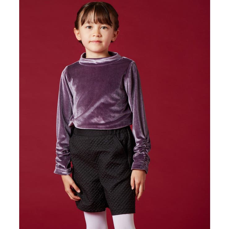 [100-130]ベロアハイネックトップス | a.v.v【KIDS】 | 詳細画像14 