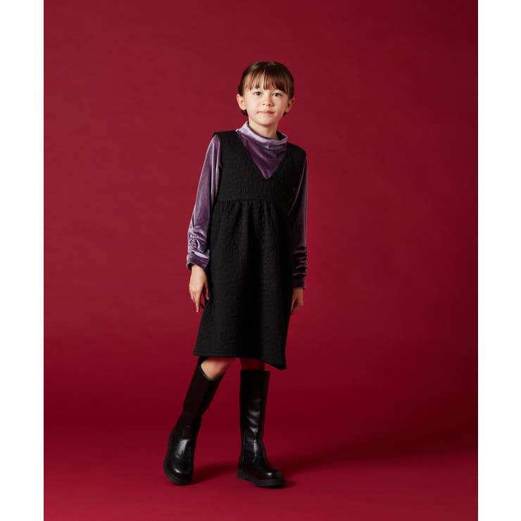 [100-130]ベロアハイネックトップス | a.v.v【KIDS】 | 詳細画像20 