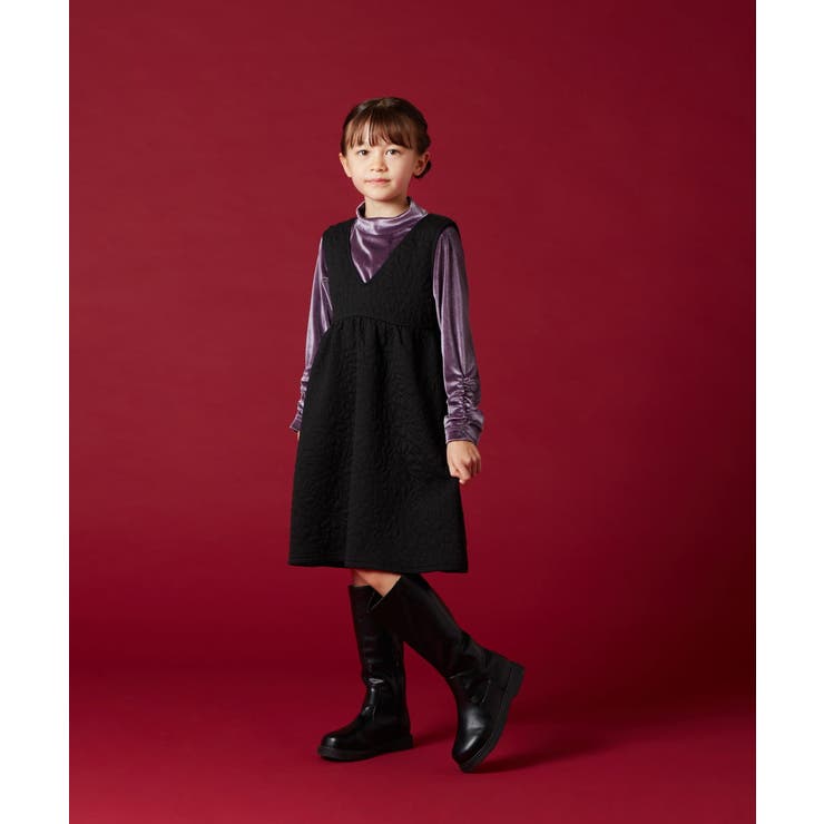 [100-130]ベロアハイネックトップス | a.v.v【KIDS】 | 詳細画像22 