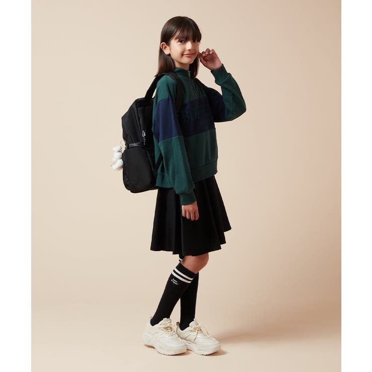 [130]ハーフジップ配色ロゴスウェット | a.v.v【KIDS】 | 詳細画像18 