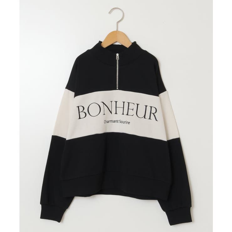 [130]ハーフジップ配色ロゴスウェット | a.v.v【KIDS】 | 詳細画像19 