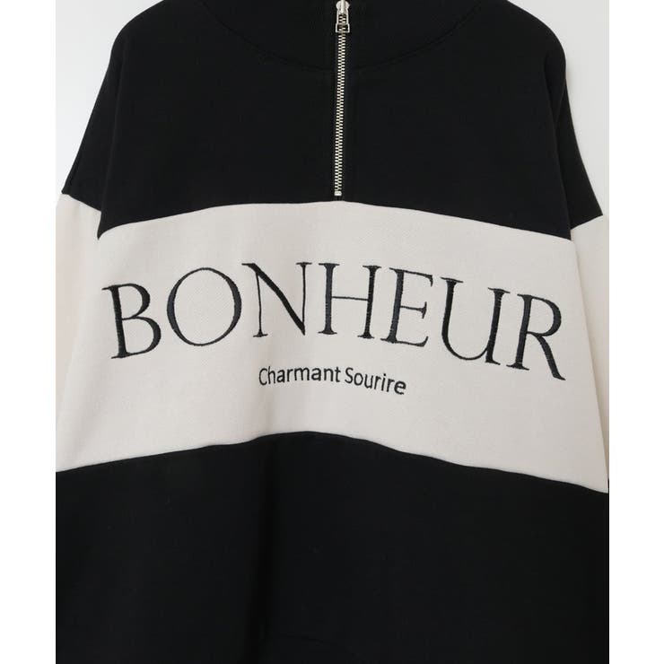 [130]ハーフジップ配色ロゴスウェット | a.v.v【KIDS】 | 詳細画像22 