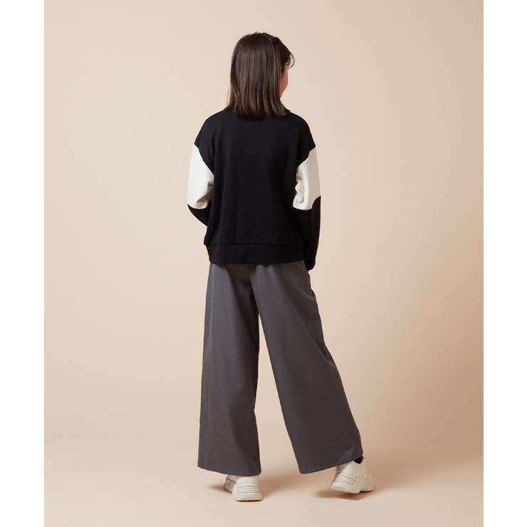 [130]ハーフジップ配色ロゴスウェット | a.v.v【KIDS】 | 詳細画像9 