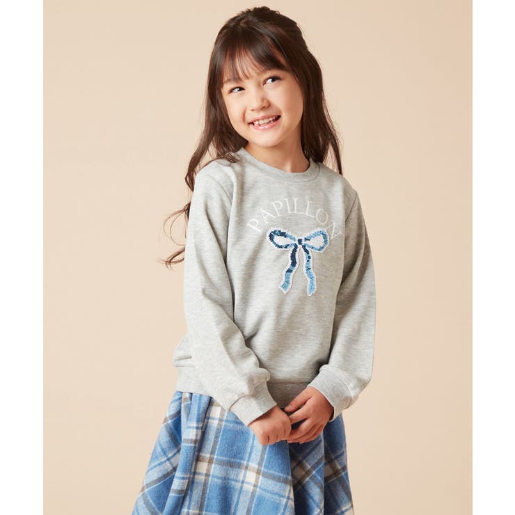 ライトグレー | [100-130]アソートモチーフトレーナー | a.v.v【KIDS】