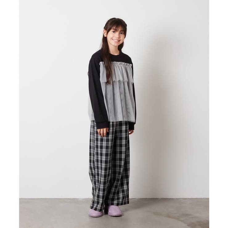 [120-130]チュールドッキングスウェット | a.v.v【KIDS】 | 詳細画像15 