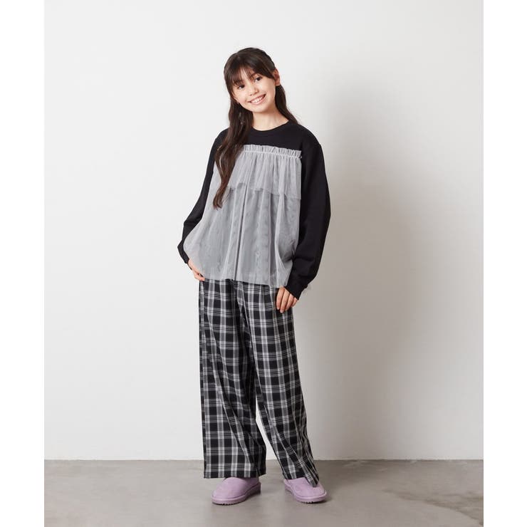 [120-130]チュールドッキングスウェット | a.v.v【KIDS】 | 詳細画像16 