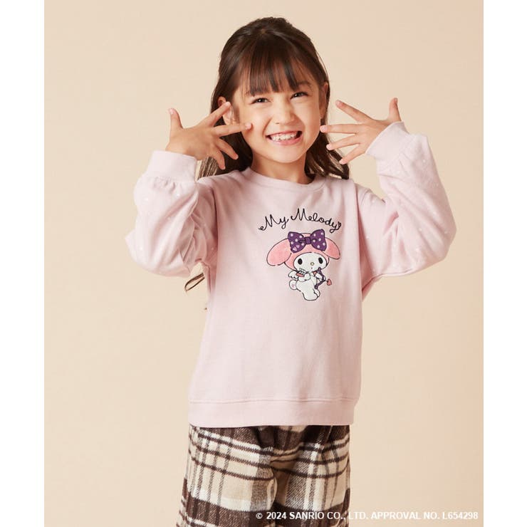 【数量限定】[100-140]［マイメロディ］エンジェルトレーナー | a.v.v【KIDS】 | 詳細画像1 