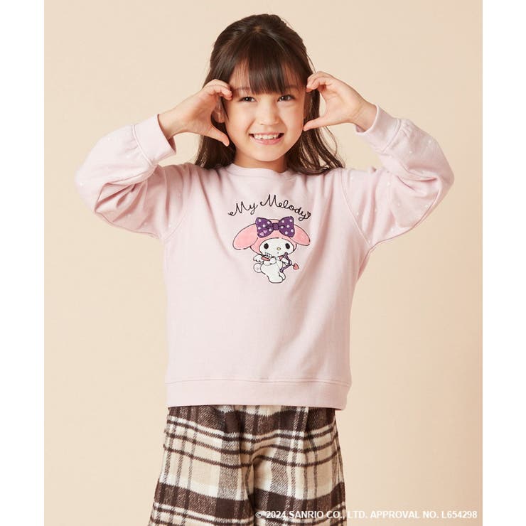 【数量限定】[100-140]［マイメロディ］エンジェルトレーナー | a.v.v【KIDS】 | 詳細画像2 