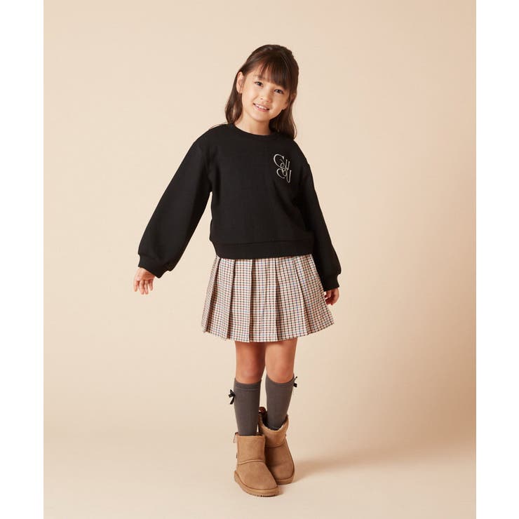 [140-150]ワンポイントロゴ刺繍トレーナー | a.v.v【KIDS】 | 詳細画像11 