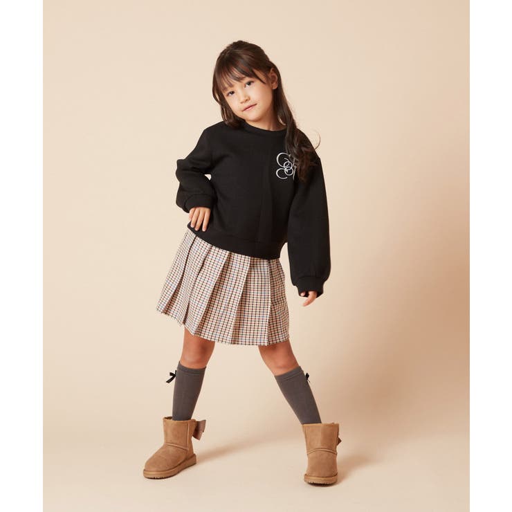 [140-150]ワンポイントロゴ刺繍トレーナー | a.v.v【KIDS】 | 詳細画像12 