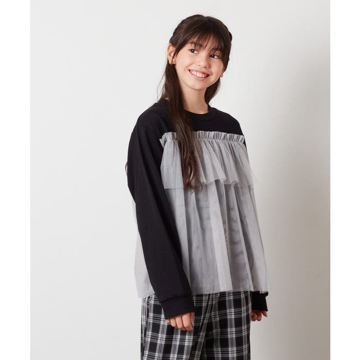 [140-150]チュールドッキングスウェット | a.v.v【KIDS】 | 詳細画像12 