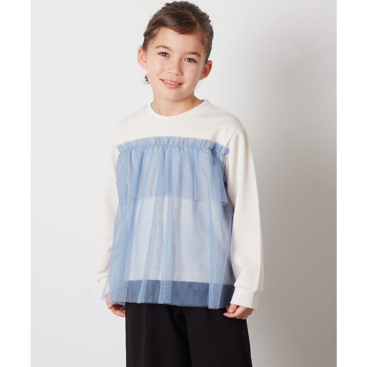 [140-150]チュールドッキングスウェット | a.v.v【KIDS】 | 詳細画像3 