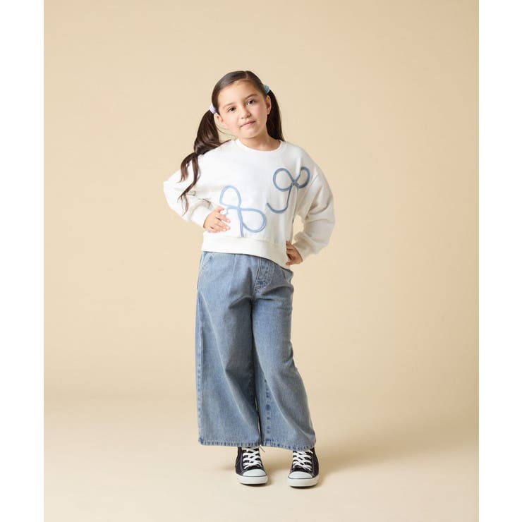 [120 160]【立体リボンがカワイイ 通学にもオススメ】リボンテープ裏毛トレ… | a.v.v【KIDS】 | 詳細画像12 