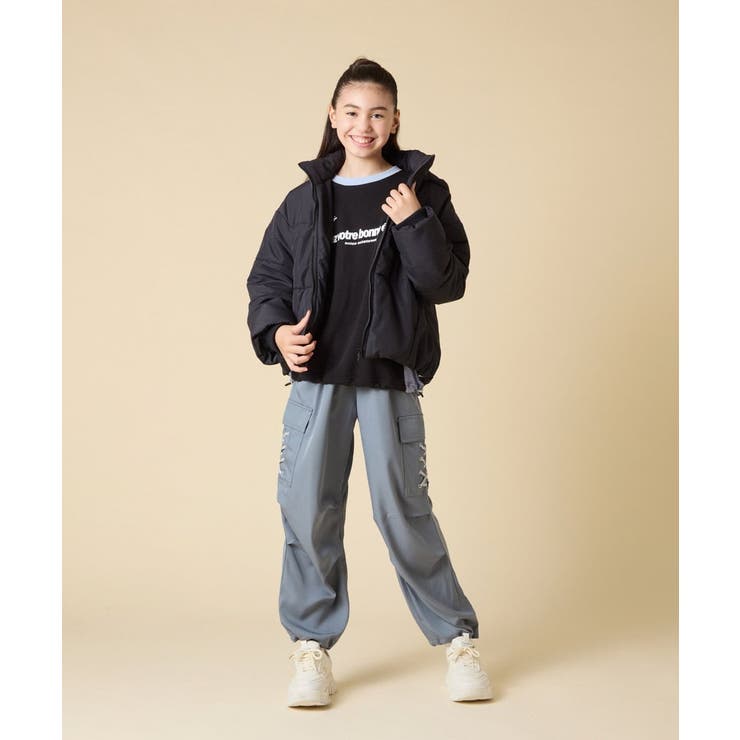 [130-160]【切り替えバイカラー/スポーティ】配色切り替えロゴトレーナー | a.v.v【KIDS】 | 詳細画像21 