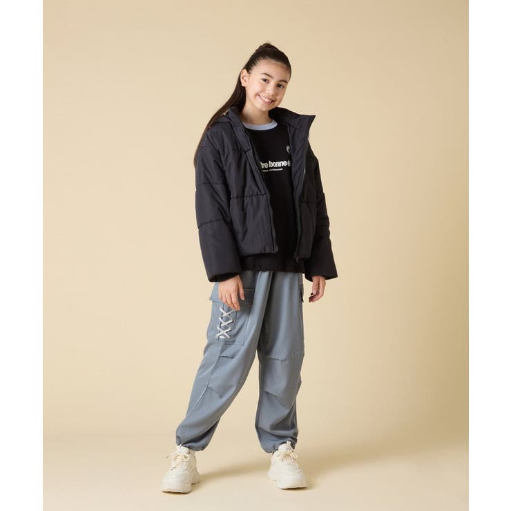 [130-160]【切り替えバイカラー/スポーティ】配色切り替えロゴトレーナー | a.v.v【KIDS】 | 詳細画像23 