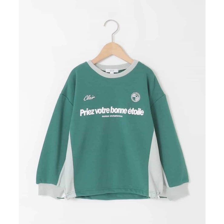 [130-160]【切り替えバイカラー/スポーティ】配色切り替えロゴトレーナー | a.v.v【KIDS】 | 詳細画像24 