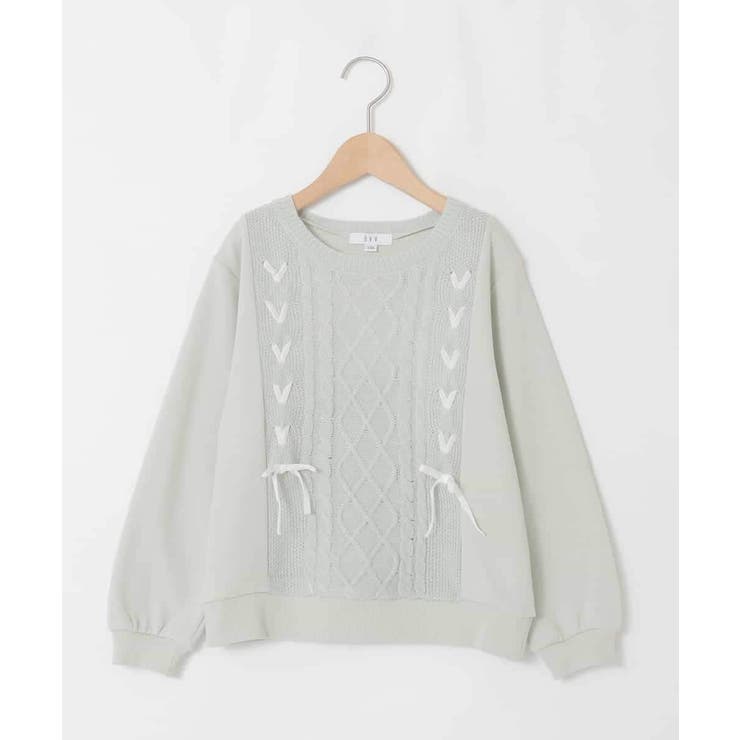 [120 160]【通学にもオススメ ケーブルニット×裏毛 | a.v.v【KIDS】 | 詳細画像23 