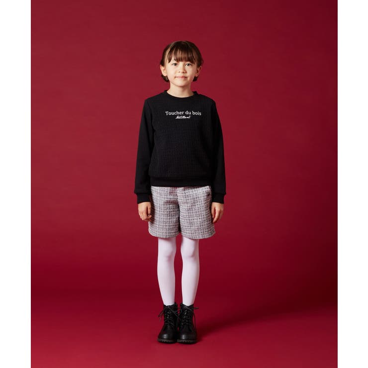 [100-130]フロントカットジャカードロゴトレーナー | a.v.v【KIDS】 | 詳細画像15 