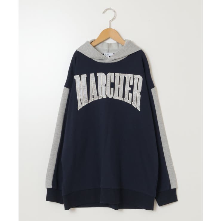 [130]オーバーシルエット配色ロゴスウェット | a.v.v【KIDS】 | 詳細画像30 