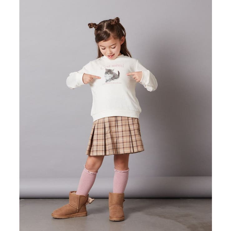 [100-130]アソートアート裏毛トレーナー | a.v.v【KIDS】 | 詳細画像12 