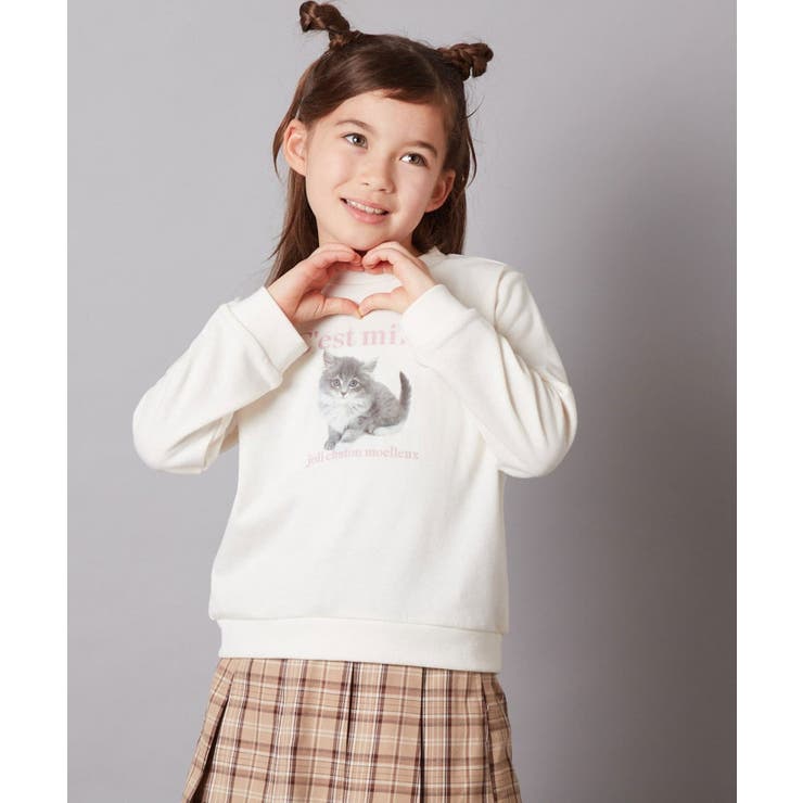 [100-130]アソートアート裏毛トレーナー | a.v.v【KIDS】 | 詳細画像8 