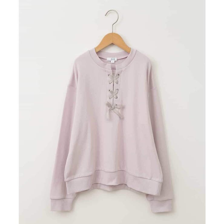 [100-130]フロントレースアップスウェット | a.v.v【KIDS】 | 詳細画像2 