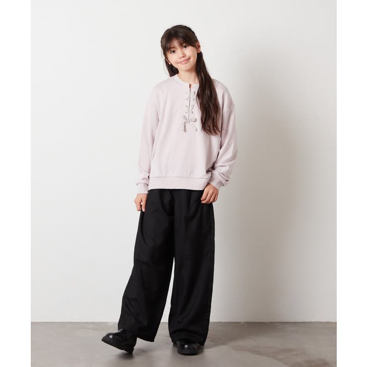 [100-130]フロントレースアップスウェット | a.v.v【KIDS】 | 詳細画像27 