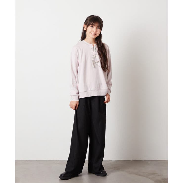 [100-130]フロントレースアップスウェット | a.v.v【KIDS】 | 詳細画像29 