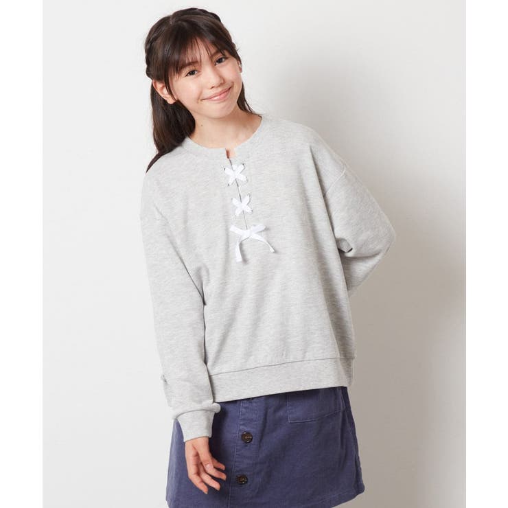 [100-130]フロントレースアップスウェット | a.v.v【KIDS】 | 詳細画像35 