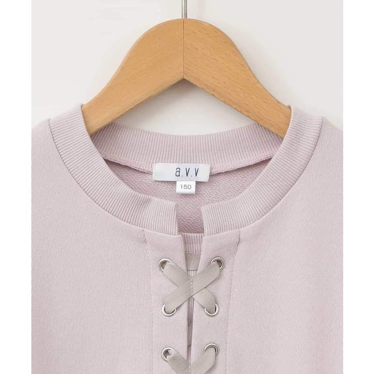 [100-130]フロントレースアップスウェット | a.v.v【KIDS】 | 詳細画像4 