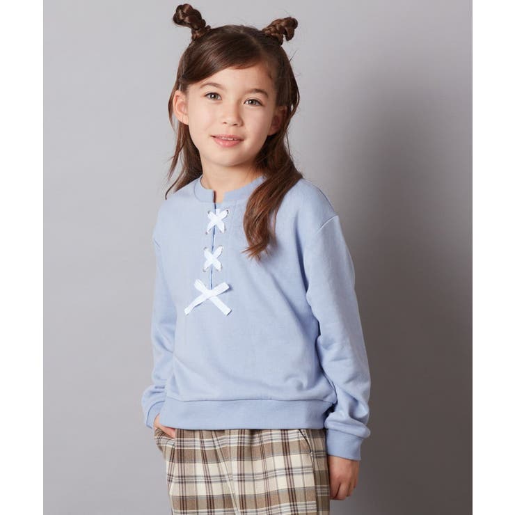 [100-130]フロントレースアップスウェット | a.v.v【KIDS】 | 詳細画像8 