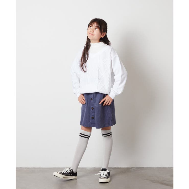 [100-130]ケーブルニットドッキングトレーナー | a.v.v【KIDS】 | 詳細画像16 