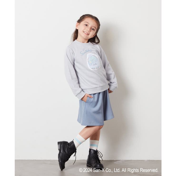 こちゃん 100-140]【すみっコぐらし】リバーシブルスパンコールトレーナー[品番