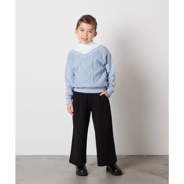 [140-150]ケーブルニットドッキングトレーナー | a.v.v【KIDS】 | 詳細画像8 