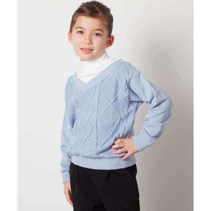 [160]ケーブルニットドッキングトレーナー | a.v.v【KIDS】 | 詳細画像17 