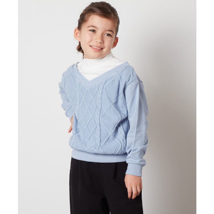 [160]ケーブルニットドッキングトレーナー | a.v.v【KIDS】 | 詳細画像19 