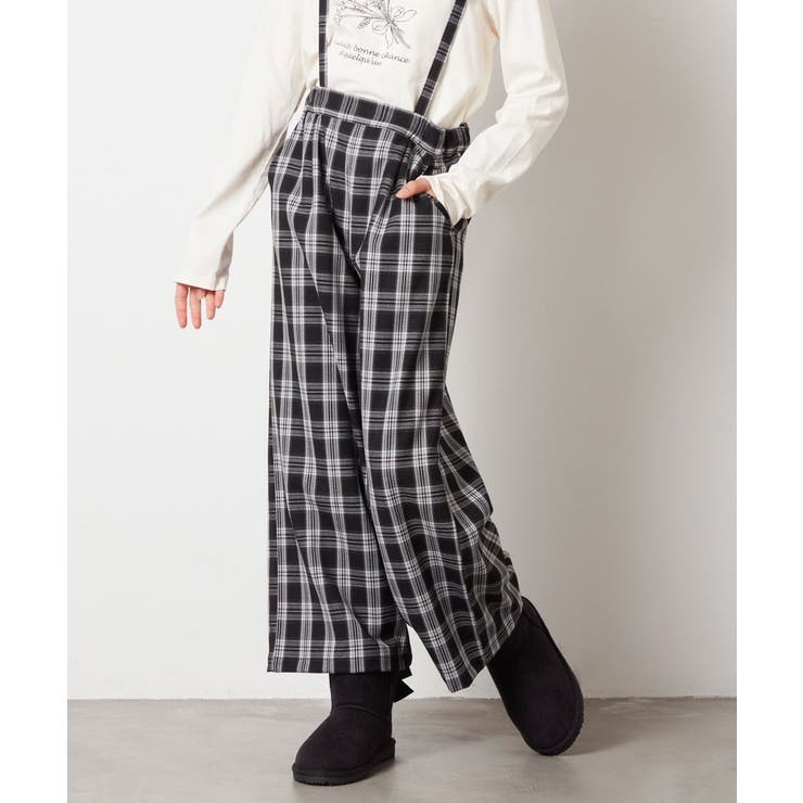 [120-130]サスペンダー付きワイドパンツ | a.v.v【KIDS】 | 詳細画像16 