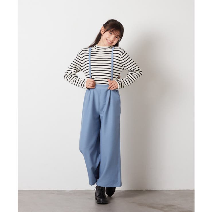 [120-130]サスペンダー付きワイドパンツ | a.v.v【KIDS】 | 詳細画像31 