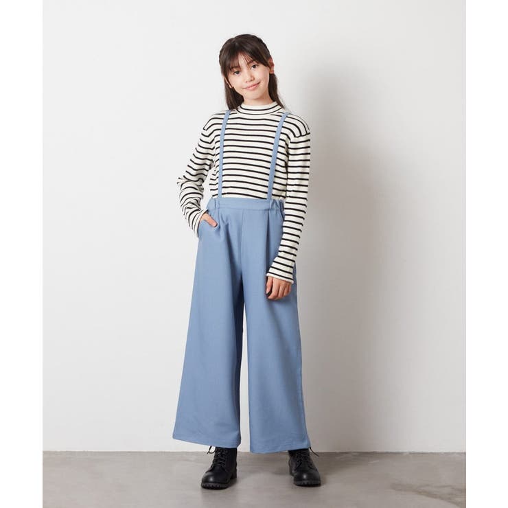 [120-130]サスペンダー付きワイドパンツ | a.v.v【KIDS】 | 詳細画像32 