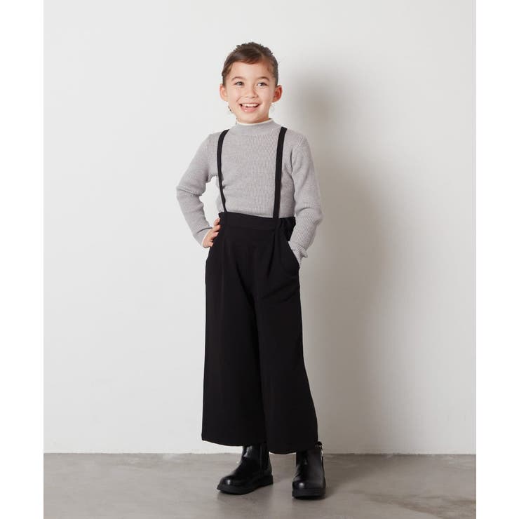 [120-130]サスペンダー付きワイドパンツ | a.v.v【KIDS】 | 詳細画像46 