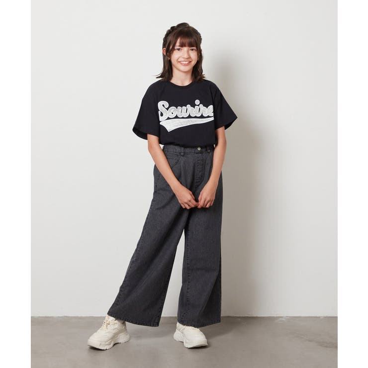 [120-130]デニムワイドパンツ | a.v.v【KIDS】 | 詳細画像25 