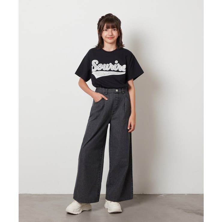 [120-130]デニムワイドパンツ | a.v.v【KIDS】 | 詳細画像26 