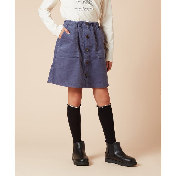 [100-130]フロントボタンデザインラップパンツ | a.v.v【KIDS】 | 詳細画像10 