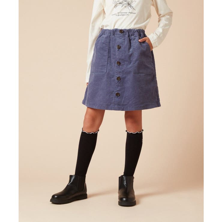 [100-130]フロントボタンデザインラップパンツ | a.v.v【KIDS】 | 詳細画像9 