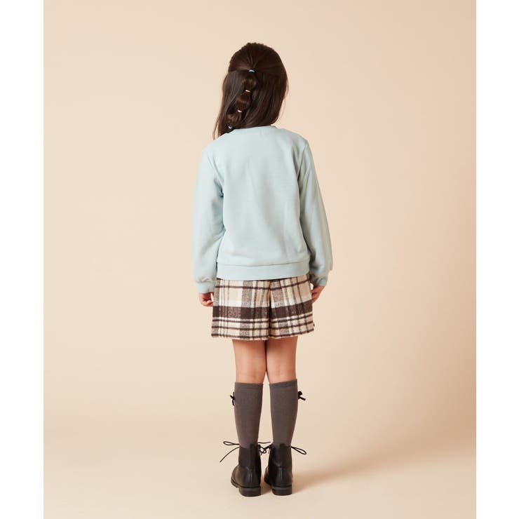 [100-160]シャギーチェックショートパンツ | a.v.v【KIDS】 | 詳細画像3 