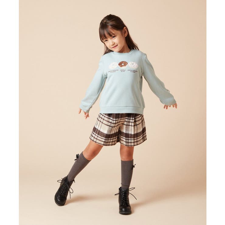 [100-160]シャギーチェックショートパンツ | a.v.v【KIDS】 | 詳細画像36 