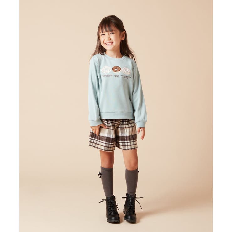 [100-160]シャギーチェックショートパンツ | a.v.v【KIDS】 | 詳細画像38 